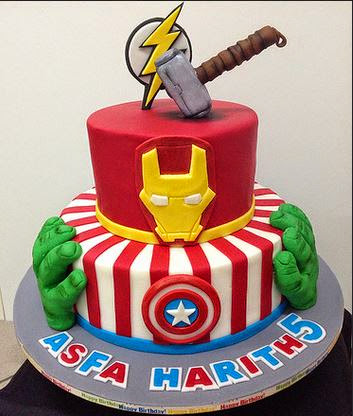 avengers birthday cake